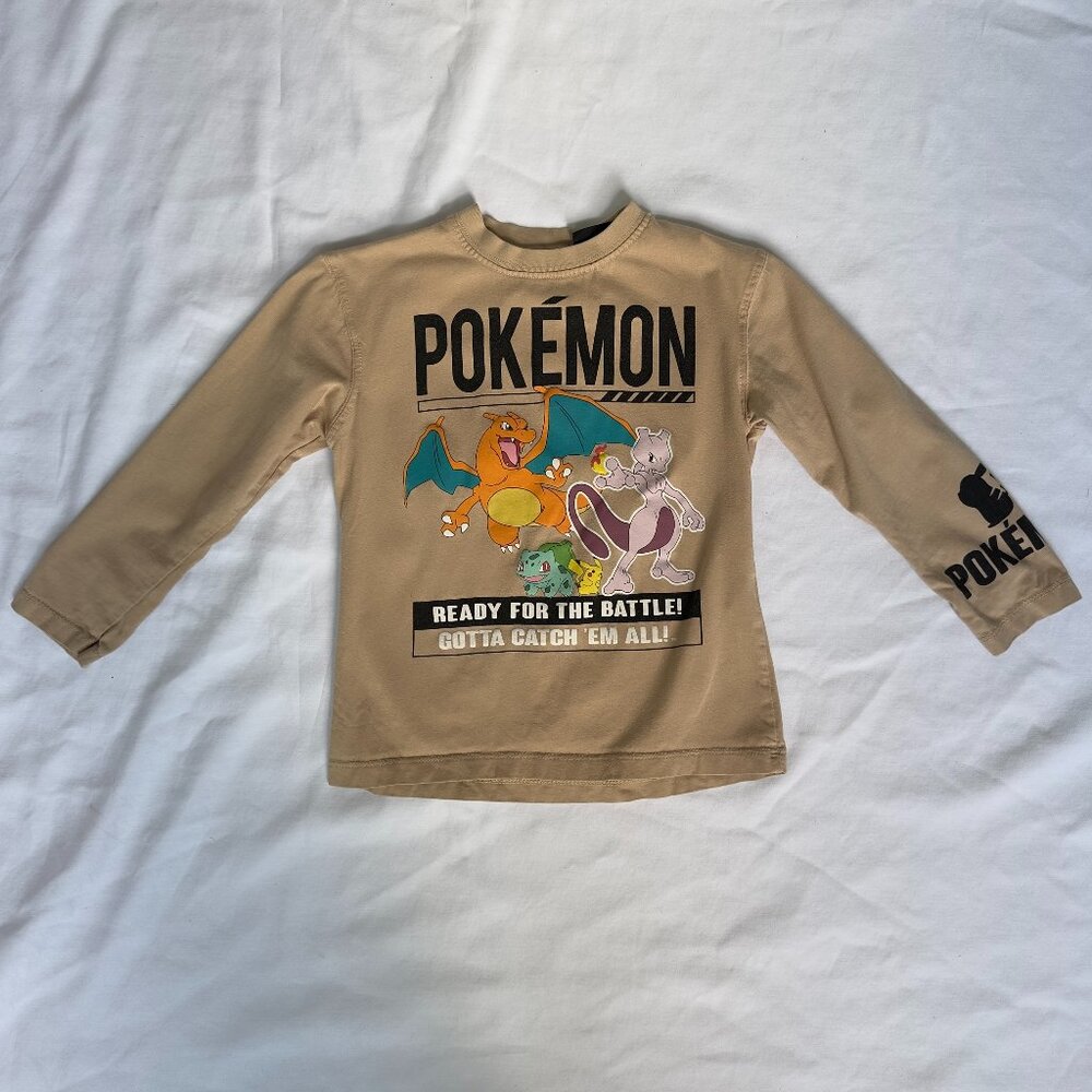 Pokémon Kids Long Sleeve Tee Size 6-7 Graphic Shirt